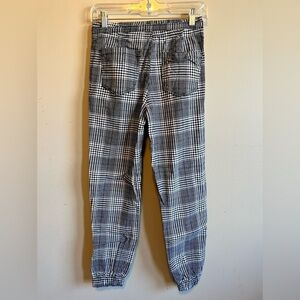 Woman’s Black and White Joggers